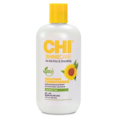 CHI ShineCare Smoothing Conditioner, Transforms Dull Hair Adding Instant Shine And Hydration, Sulfate, Paraben, &amp; Cruelty-Free, 12 Oz