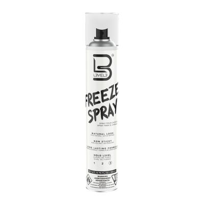 L3 Level 3 Freeze Hair Spray - Long Lasting and Strong Hold Hair Spray - 400ml