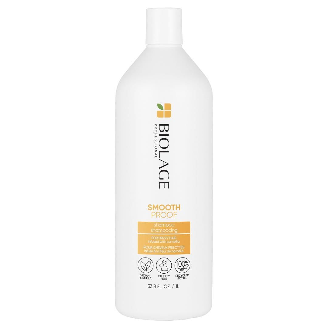 Biolage Smooth Proof Shampoo | Cleanses, Smooths &amp; Controls Frizz | For Frizzy Hair | Paraben &amp; Silicone-Free | Vegan | 33.8 Fl. Oz