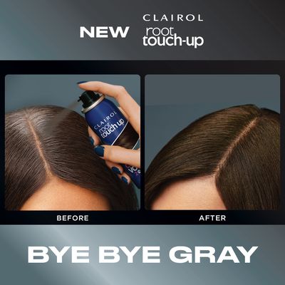 Clairol Root Touch-Up Color + Volume 2-in-1 Temporary Spray, Medium Brown Hair Color, Pack of 1