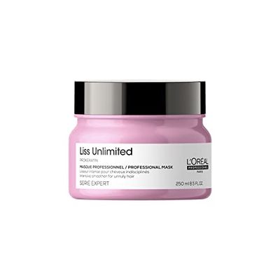 L&#39;Oreal Professionnel Liss Unlimited Mask - For Frizz-Prone Hair, Provides Long-Lasting Frizz and Humidity Protection, With Prokeratin