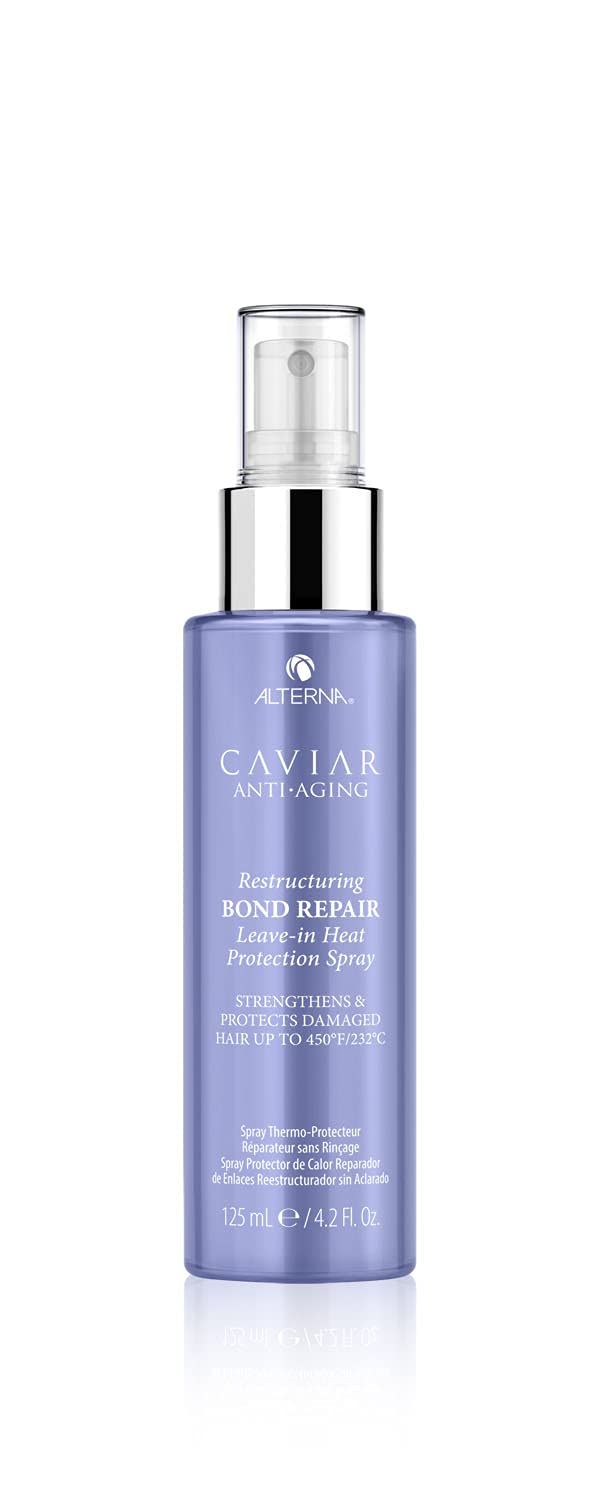 Alterna Haircare CAVIAR Anti-Aging Restructuring Bond Repair Leave-in Heat Protection Spray 4.2 Fl Oz | Strengthens and Protects Damaged Hair