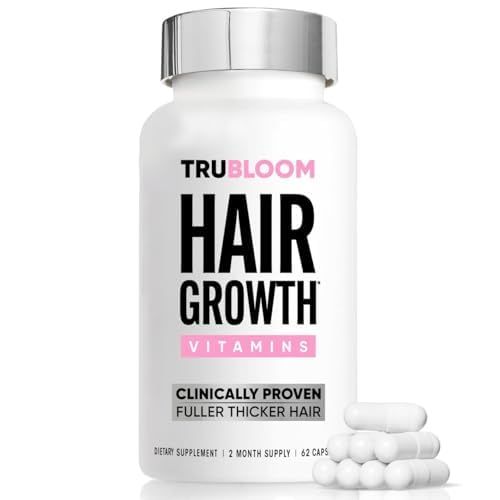 St. Tropica Tru Bloom Hair Growth Vitamins - 2 Month Supply. Clinically Proven for Fuller, Thicker Hair. Natural &amp; Drug-Free. Ultimate Hair Vitamins for Proven Results