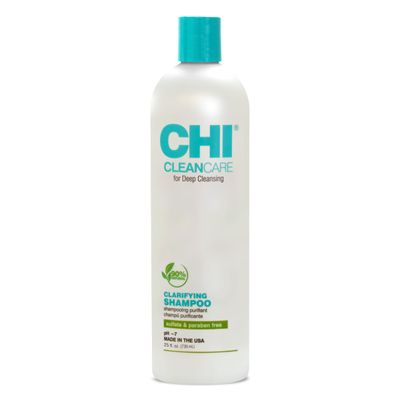 CHI CleanCare Clarifying Shampoo, Deeply Cleanses Hair &amp; Scalp to Remove Build Up, Purify &amp; Restore Moisture, Sulfate, Paraben, &amp; Cruelty-Free, 25 Oz