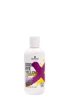 GOODBYE YELLOW Neutralizing Wash Shampoo - Color Balancing for Brassy and Yellow Tones - Cleansing Vegan Hair Care with Purple and Blue Pigments, 10.1oz