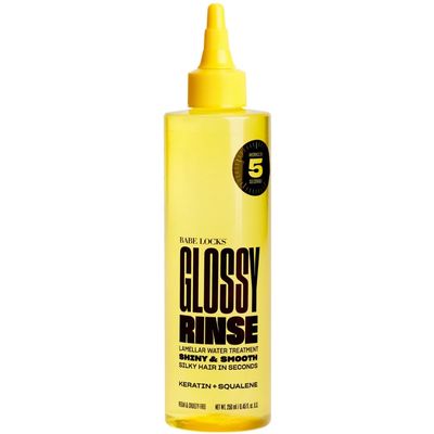 BABE ORIGINAL Babe Locks Glossy Rinse Treatment for Shine, Promotes Hydration, In-Shower Lamellar Water Hair Mask, 250 mL