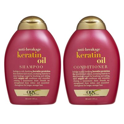 OGX Anti-breakage Keratin Oil Shampoo &amp; Conditioner (13 Ounces)