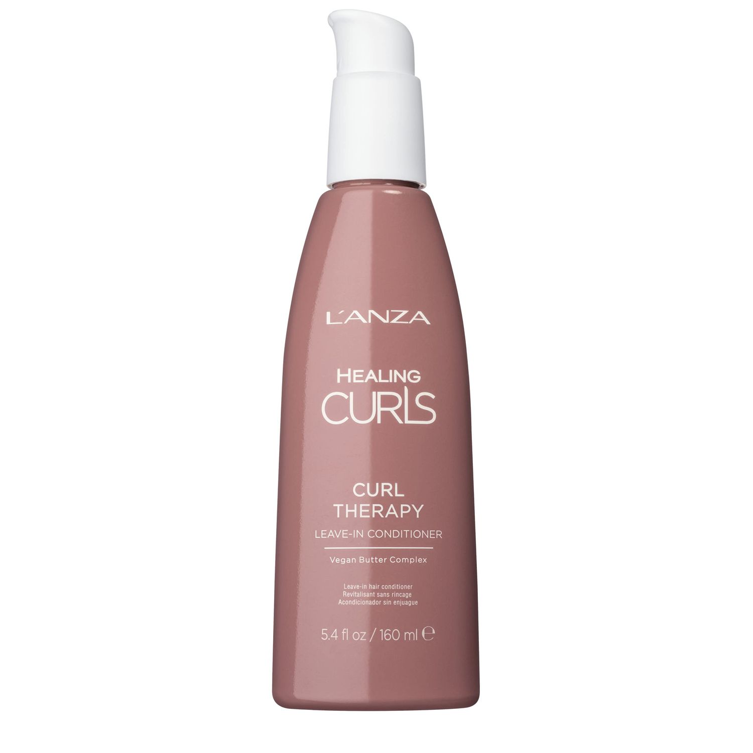 L&#39;ANZA Healing Curls Curl Therapy Leave In Conditioner - Leave in Conditioner for Curly Hair for Hydrating and Detangling to Prevent Breakage with Sulphate Free, Paraben Free Formula (5.4 Fl Oz)