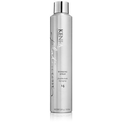 Kenra Platinum Working Spray 14 50% | Flexible Hold Hairspray | Fast-Drying, Non-Sticky | Creates Volume &amp; Texture | Leaves Hair With Frizz-Free Shine | All Hair Types | 10 oz