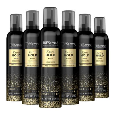 TRESemm Hair Mousse Extra Hold For 24H Touchable Hold &amp; Volume with Pro Lock Tech 10.5 Fl Oz (Pack of 6)