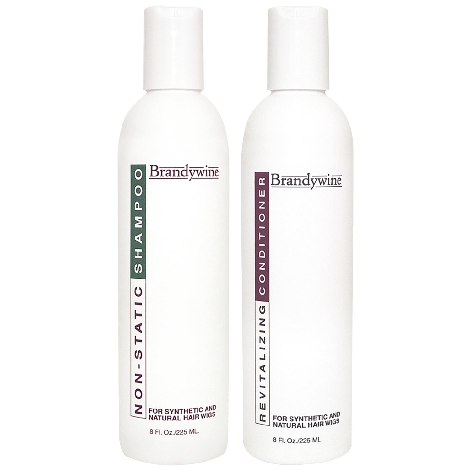 Brandywine Non Static Shampoo &amp; Revitalizing Conditioner 8 Ounce., Value Pack Bundle 2 items