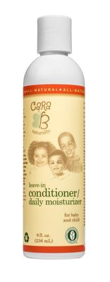 CARA B Naturally Leave-In Conditioner and Daily Moisturizer For Babies and Kids Textured, Curly Hair - Sensitive Skin, Eczema-Friendly Formula - No Parabens, Sulfates, Phthalates - 8 Ounces