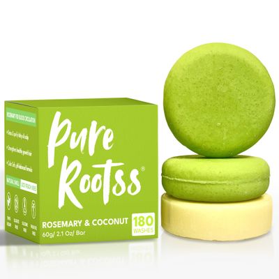 Rosemary Shampoo and Conditioner Bar Set 3 - Hair Growth, Regrowth, and Anti Hair Loss - Natural Solid Shampoo Bars for Women with Straight, Curly Hair for Thinning, Thickening Sulfate &amp; Silicone free