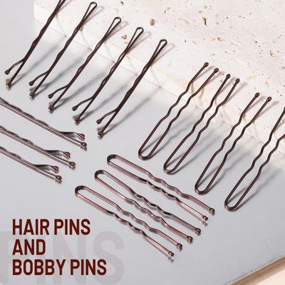 Teenitor 100Pcs Bobby Pins, Bobby Pins Brown Hair 50pcs Brown Bobby Pins 50pcs Hair Pins, Hair Pins for Women Bobby Pins for Women 2inch