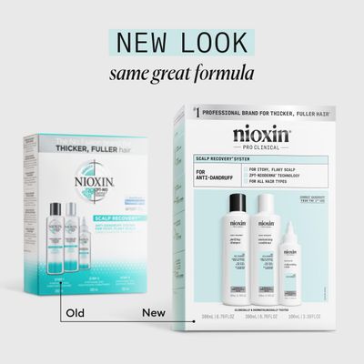 Nioxin Scalp Recovery Anti-Dandruff System Kit for Itchy &amp; Flaky Scalp, Pyrithione Zinc, 6.8 fluid ounce (Packaging May Vary)