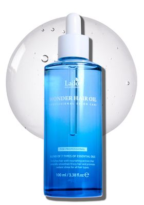 LA&#39;DOR Wonder Hair Oil Anti Frizz Leave-In Lightweight Protein Coditioner - Squalane Argan Avocado Oil for Dry Static Damaged Bleached Hair Defrizz Heat Protectant Treatment 3.3 Fl Oz LADOR Korean