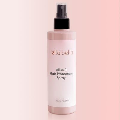 ELLA BELLA? All-in-1 Heat Protectant Spray for Hair  Repair, Protect, and Nourish with UV Shield  Cruelty-Free Formula with Argan Oil, Jojoba, and Keratin  Professional Hair Heat Protection Spray