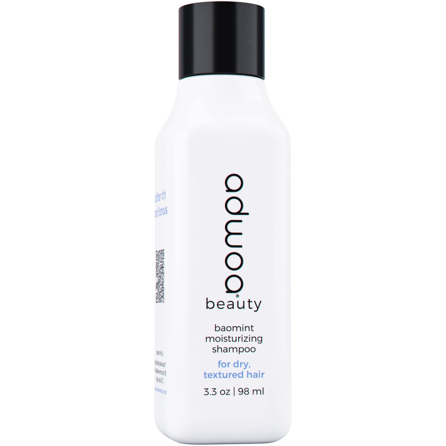 adwoa beauty Baomint Moisturizing Shampoo with Baobab, Rosemary, Mint and Jamaican Black Castor Oils. Moisturize hair and scalp, Cleanse without Stripping your Curls, for Coily and Curly Hair, 3.3 oz
