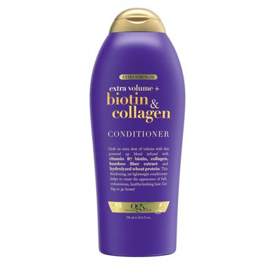 OGX Biotin &amp; Collagen Extra Strength Volumizing Conditioner for Thicker, Fuller Hair, 25.4 fl oz