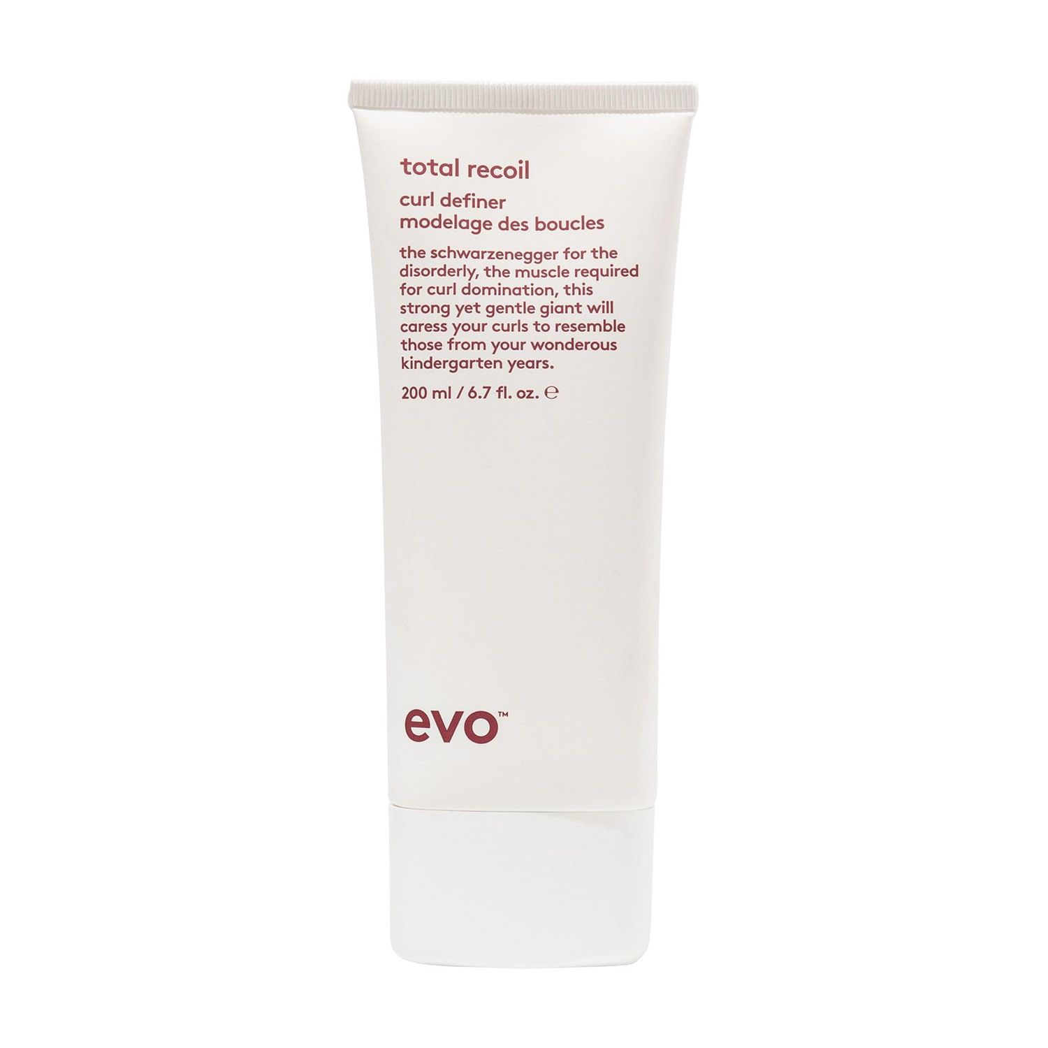 EVO Total Recoil Curl Definer - Strong Hold Defining Moisturizing Cream - Enhances Natural Curl Pattern &amp; Reduces Frizz - Humidity Control l - 200ml / 6.7fl.oz