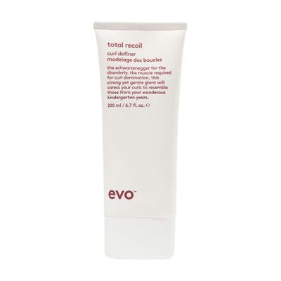 EVO Total Recoil Curl Definer - Strong Hold Defining Moisturizing Cream - Enhances Natural Curl Pattern &amp; Reduces Frizz - Humidity Control l - 200ml / 6.7fl.oz