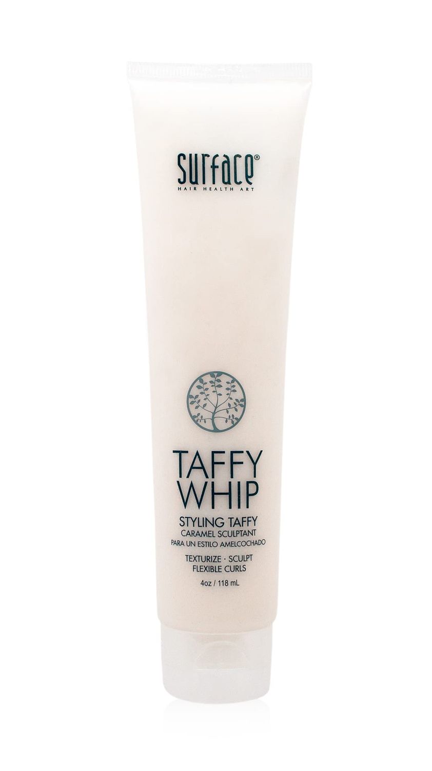 Surface Hair Taffy Whip, Styling Sculptant For Men And Women, With Natural Fibers for Structured Styling, 4 Oz.