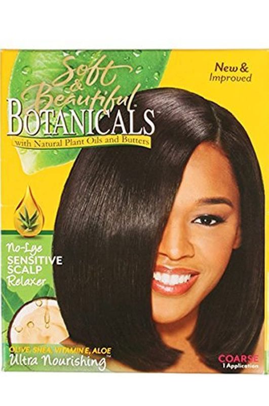 Soft &amp; Beautiful Botanicals No-Lye Sensitive Scalp Relaxer Coarse 1 application
