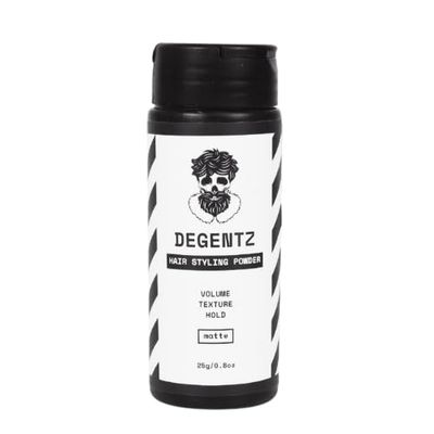 DEGENTZ King Sized Hair Styling Powder - Volumizing and Mattifying Hold (0.8oz / 25g) - Add Life and Texture without Grease - Non-Sticky, Natural Look