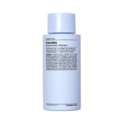 J Beverly Hills Blue Everyday Moisturizing Shampoo with Eucalyptus Oil for Hair Growth, (12 Oz)