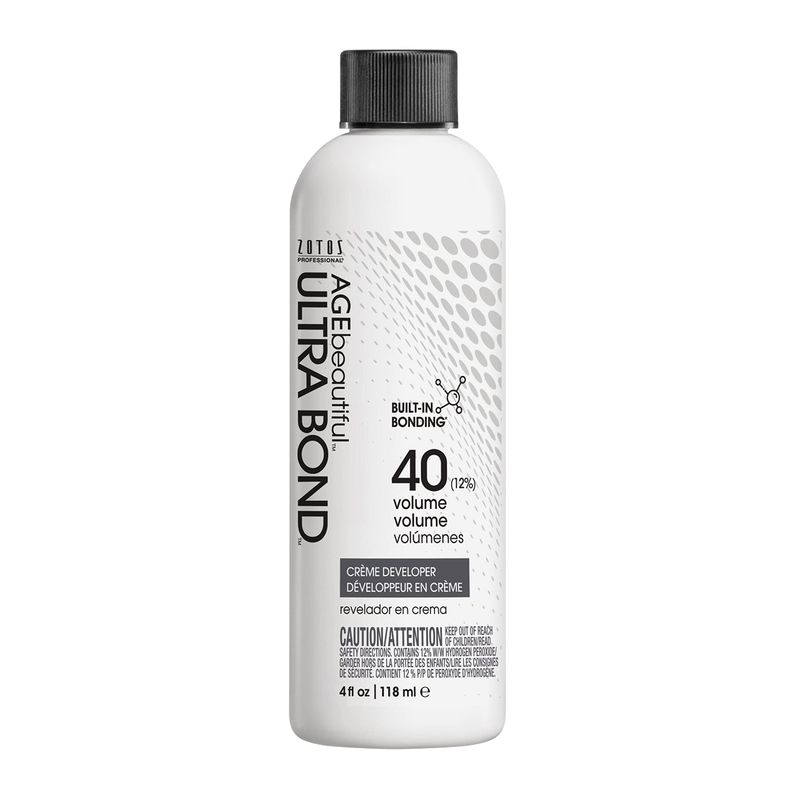 ULTRA BOND 40 Volume Hair Developer with Built-in Bonding to Strengthen &amp; Protect Hair, 4 Fl Oz