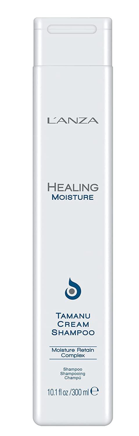 L&#39;ANZA Healing Moisture Tamanu Cream Shampoo, Gentle Hair Shampoo, All Hair Types, Hydrates Dry, Damaged Hair, Daily Cleansing Anti Frizz Hair Treatment, Hair Care Product for Women &amp; Men