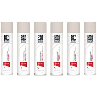Salon Grafix Hairspray Freezing Mega Hold 10 Ounce (295ml) (6 Pack)