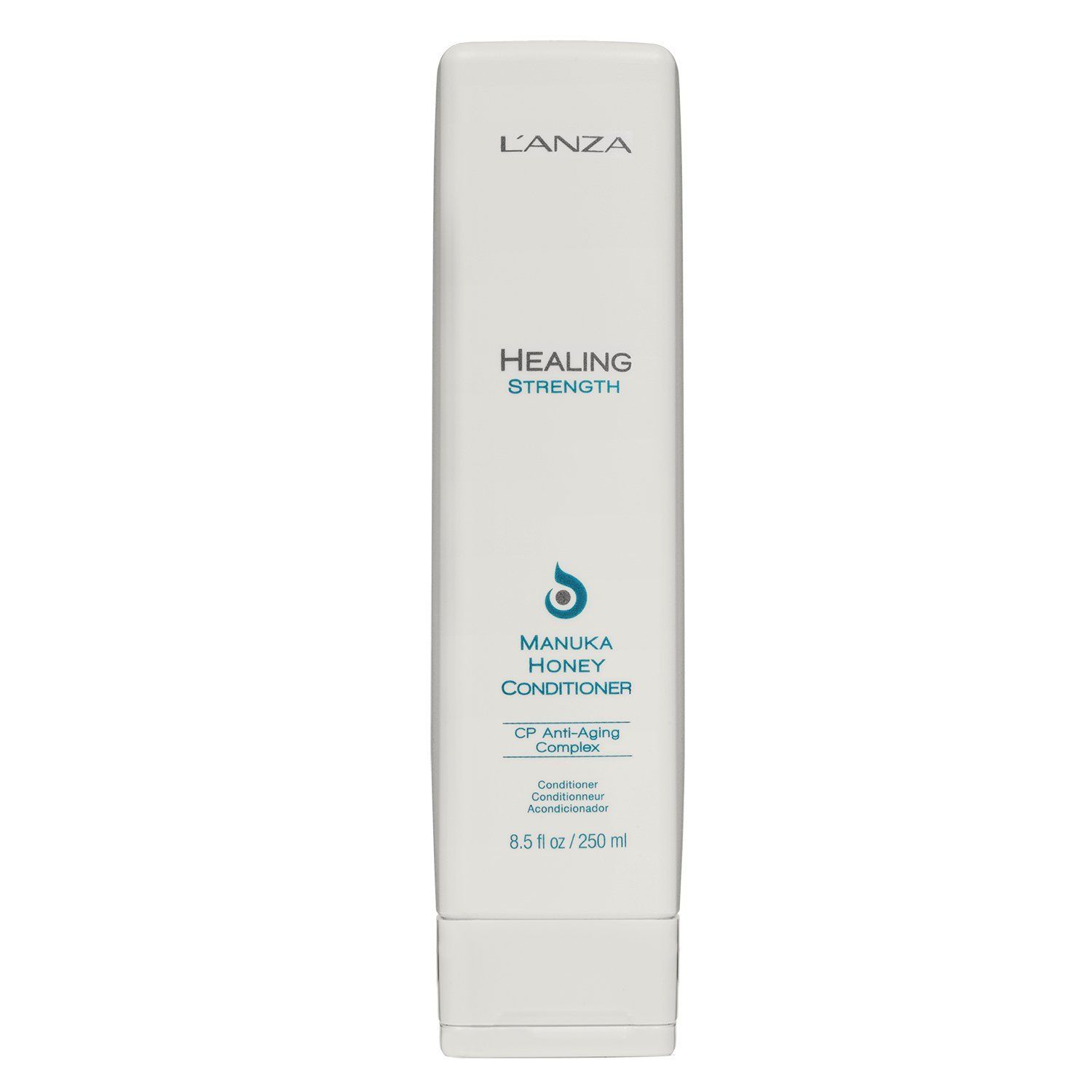 LANZA Healing Strength Manuka Honey Conditioner - Strengthens, Protects and Restores Weak, Fragile, and Aged Hair, Rich with Keratin Protein, Healing Oils, and Vitamin C (8.5 Fl Oz)
