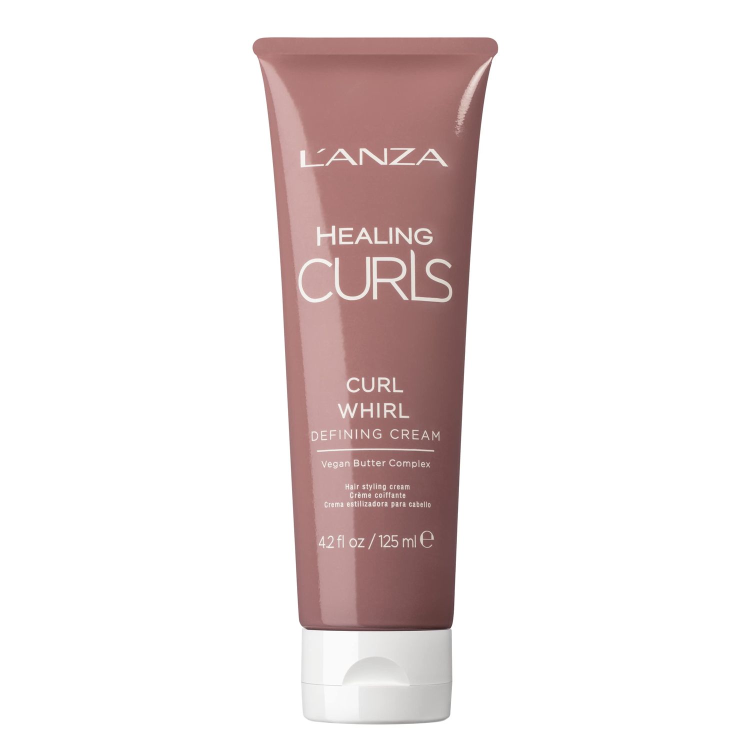 L&#39;ANZA Curl Whirl Defining Creme - Curls Hair Product for Defining Curls and Waves and Preventing Frizz and Flyaways, with Sulphate Free, Paraben Free Formula (4.2 Fl Oz)