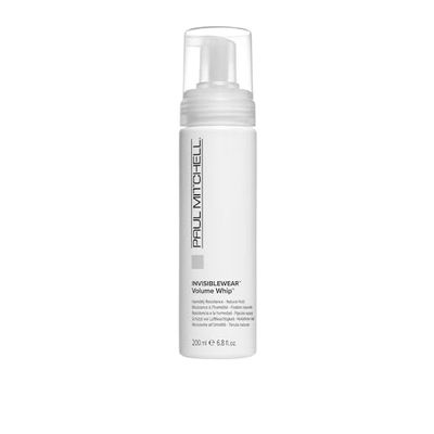 Paul Mitchell Invisiblewear Volume Whip Styling Foam, Humidity Resistance, Natural Hold, For Fine Hair, 6.8 fl. oz.
