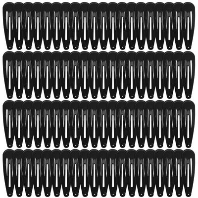 COCPLOK 80 Pcs Hair Clips, Black Hair Accessories for Daily Hair Styling, Anti Slip Hair Clips, Universal for All Age Groups