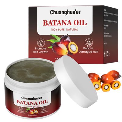 Chuanghua&#39;er 100% Natural Organic Dr. Sebi Honduran Batana Oil Promotes Hair Growth, Prevents Hair Loss, Conditions, Strengthens Hair for Thicker, Stronger Hair for Men and Women, 4.2 oz