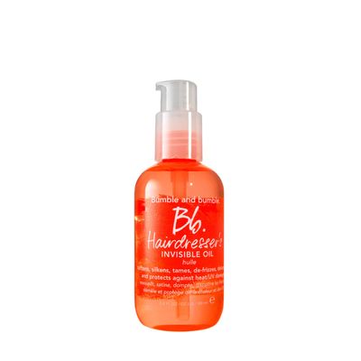 Bumble and bumble. Hairdresser&#39;s Invisible Oil Frizz-Reducing Hair Oil | Heat Protection, Anti Frizz + Shine | Curly, Wavy, Straight | With Argan Oil, Coconut Oil + Grapeseed Oil, 3.4 Fl Oz