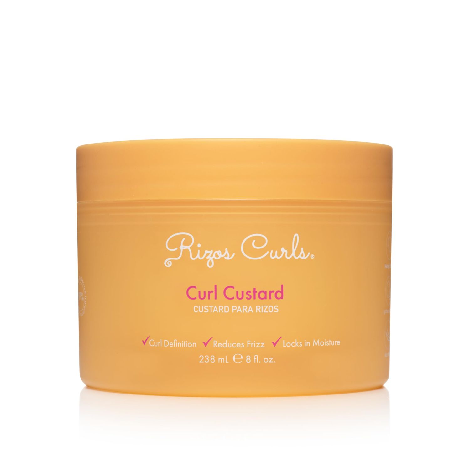 Rizos Curls Curl Custard, Defines Curls, Reduces Frizz, Locks in Moisture, Medium Flexible Hold for Bouncy Curls