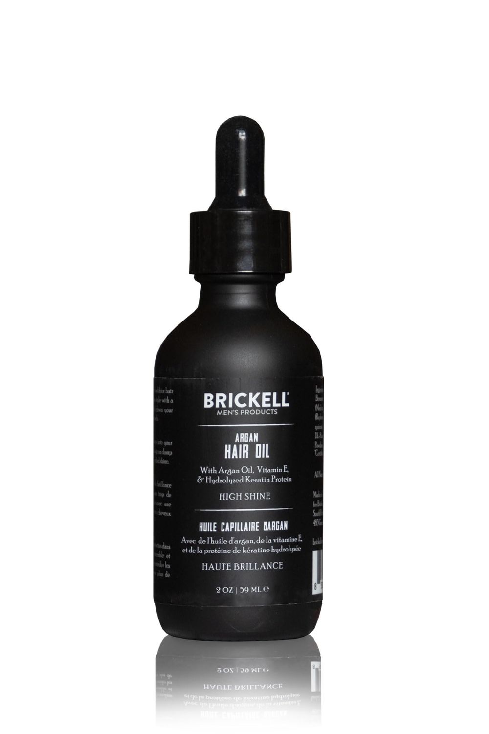 Brickell Men&#39;s Argan Oil for Hair, Natural and Organic Hair Oil For Men, Lightweight Hair Treatment, 2 Ounce, Scented