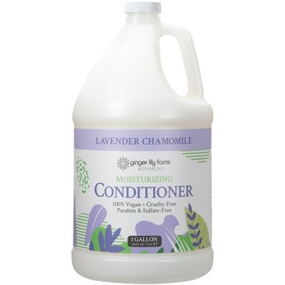 Ginger Lily Farms Botanicals Moisturizing Conditioner for Dry Hair, 100% Vegan &amp; Cruelty-Free, Lavender Chamomile Scent, 1 Gallon Refill (128 fl oz)