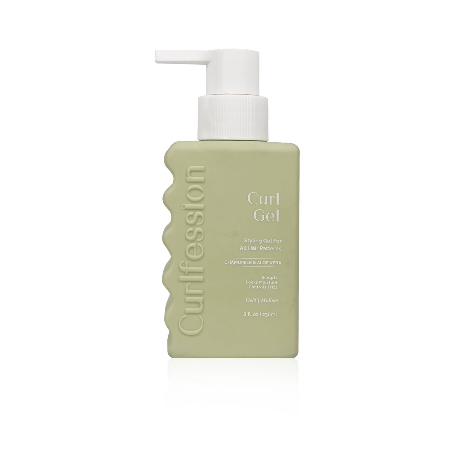 CURLFESSION Curl Gel for Curly Hair Defines and Moisturizes Curls And Waves Controls Frizz- 8 Fl. Oz.