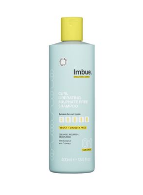 Imbue Curl Liberating Sulfate Free Shampoo for Wavy and Curly Tresses - Enhances Curls, Fights Frizz and Dryness | 13.5 fl oz, Curly Girl Compliant &amp; Vegan Formula