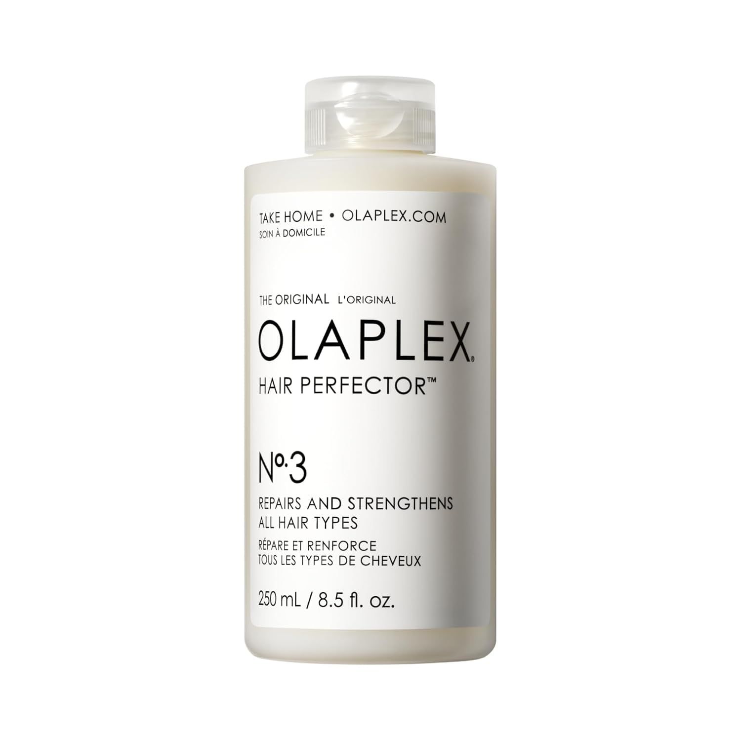 Olaplex No. 3 Hair Perfector Repairing Hair Treatment, Concentrated for Dry Damaged Hair, Repairs &amp; Strengthens All Hair Types, 8.5 fl oz