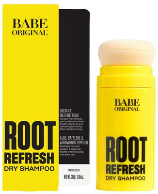 BABE ORIGINAL Root Refresh Dry Shampoo Powder for Clean &amp; Volumized Hair| Instantly Absorb Oil &amp; Odor | Aerosol-Free &amp; Talc-Free | Travel-Friendly | Nourish Scalp with Aloe Vera, Caffeine &amp; Arrowroot