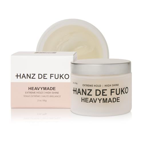 Hanz de Fuko Heavymade - Premium Mens Hair Styling Pomade - Extreme Hold, High Shine - 2 oz.