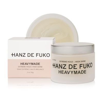 Hanz de Fuko Heavymade - Premium Mens Hair Styling Pomade - Extreme Hold, High Shine - 2 oz.