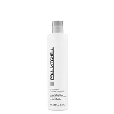 Paul Mitchell Foaming Pommade, Anti-Frizz, Light Hold, For Wavy, Curly + Coarse Hair, 8.5 fl. oz.