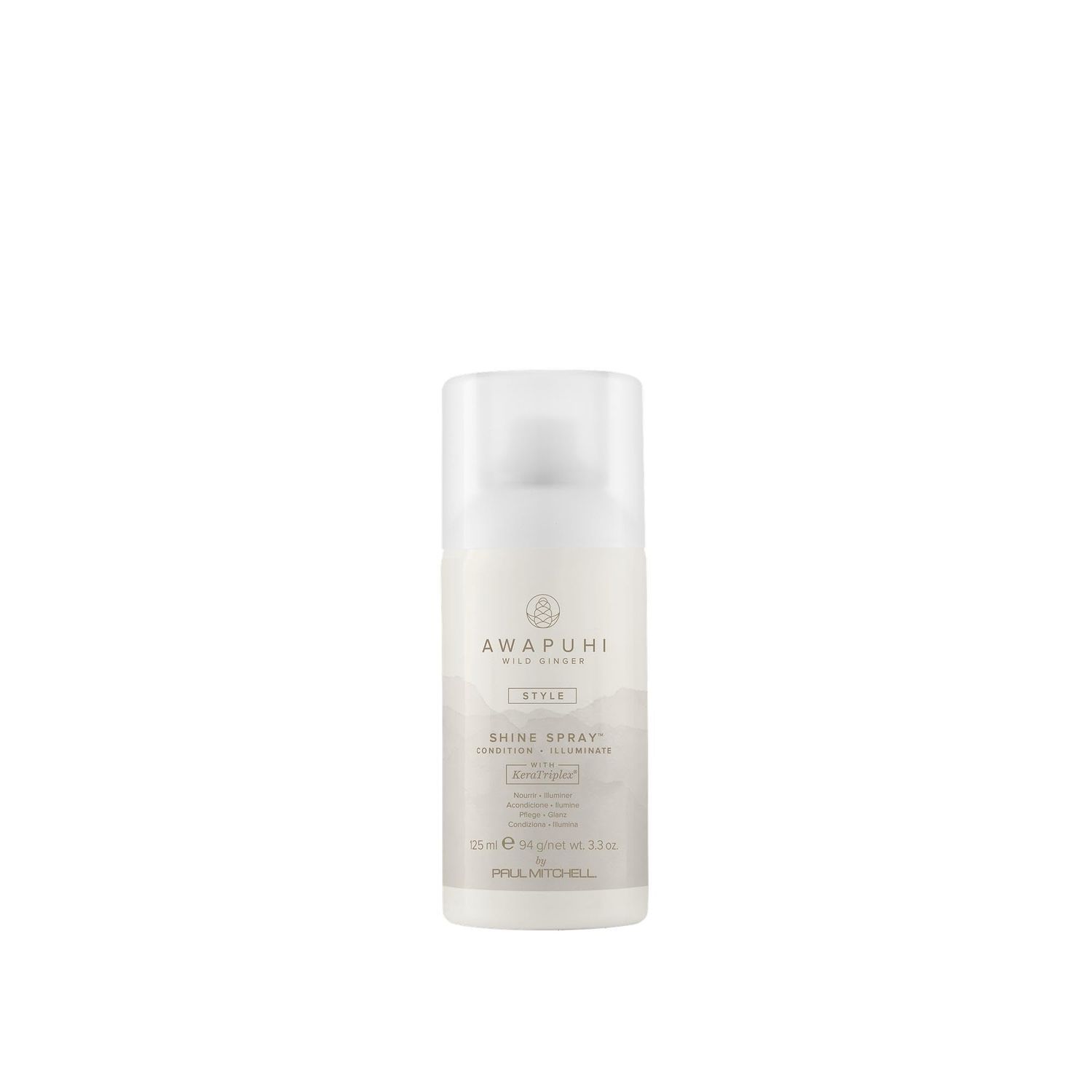 Awapuhi Wild Ginger by Paul Mitchell Shine Spray, Conditions + Adds Luminosity, For All Hair Types, 3.3 oz.