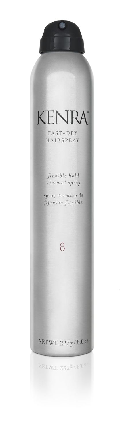 Kenra Fast Dry Hairspray 8 | Flexible Hold Thermal Spray | Multifunctional Spray, Ideal For Both Styling &amp; Finishing | Lightweight, Instant Control | All Hair Types | 8 oz
